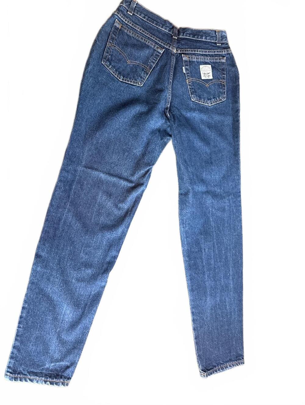 Levi's white Tab 14 Ladies Blue Denim Jeans Made in USA